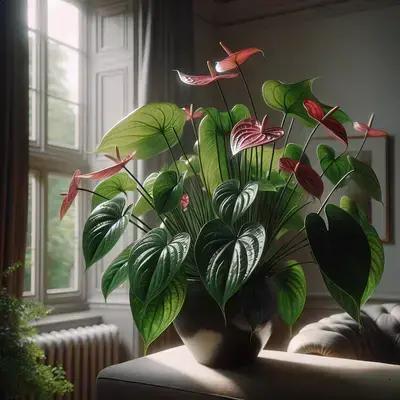 Antúrio em Ambientes Internos: Como Manter Flores Mesmo com Pouca Luz